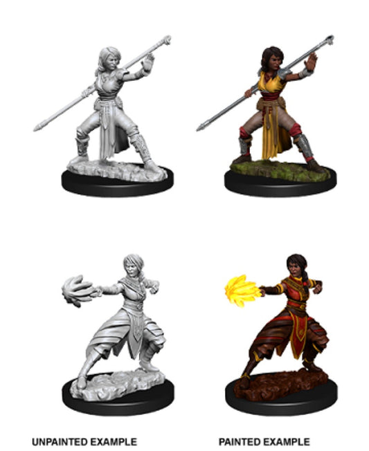 D&D Unpainted Minis Wv10 Female Half-Elf Monk
