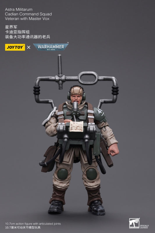 Cadian Command Squad Veteran with Master Vox Astra Militarum Joy Toy