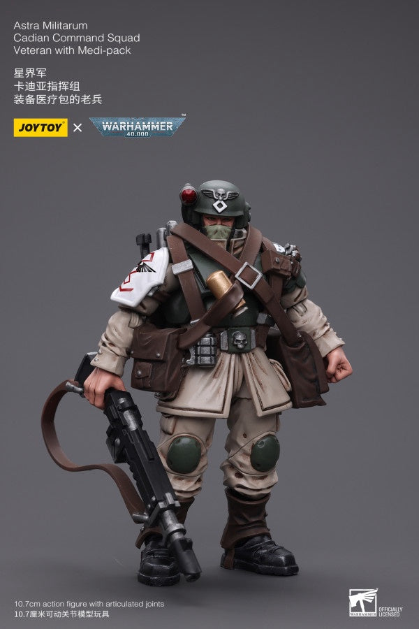 Cadian Command Squad Veteran with Medi-pack Astra Militarum Joy Toy