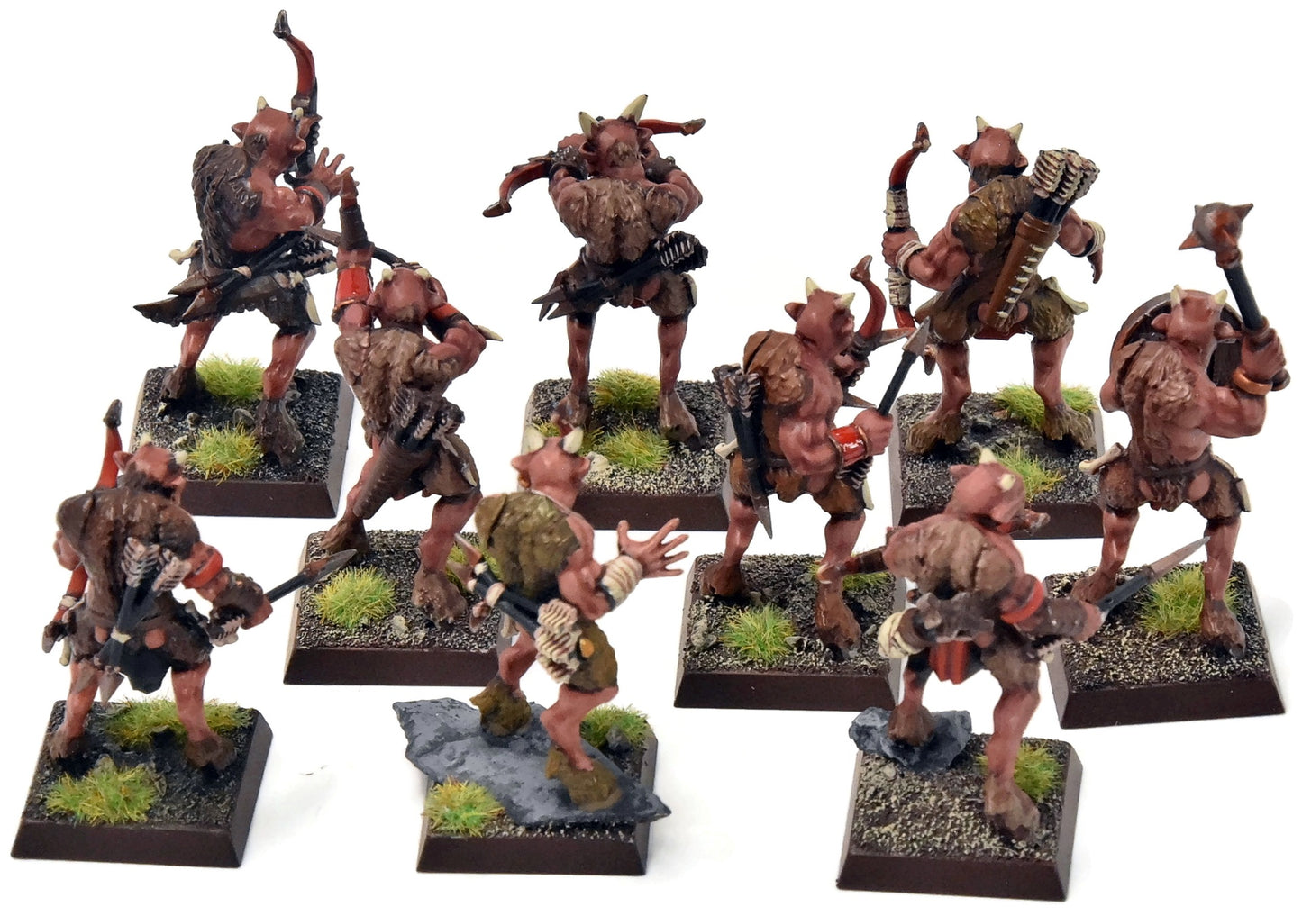 BEASTMEN 9 Ungors With Bows #4 PRO PAINTED Fantasy