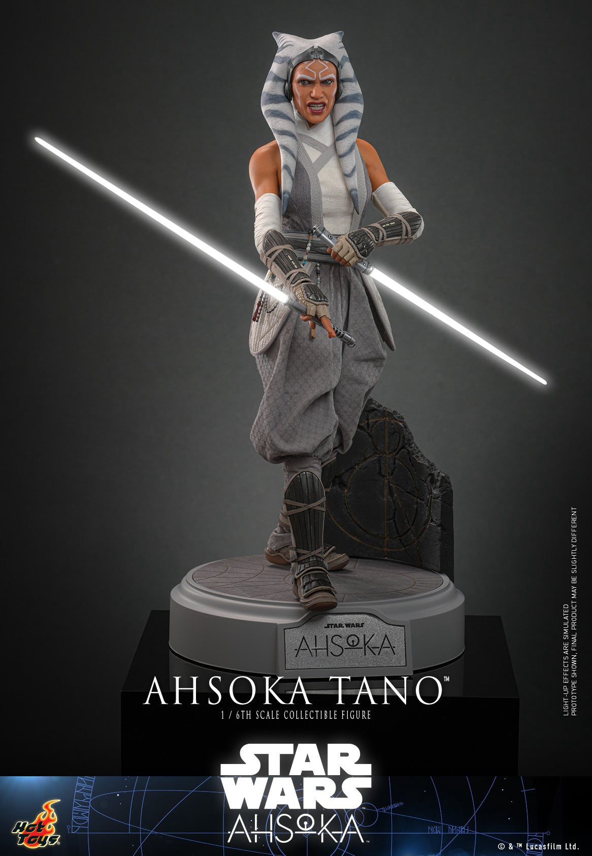 Figurine Ahsoka Tano à l'échelle 1/6 par Hot Toys