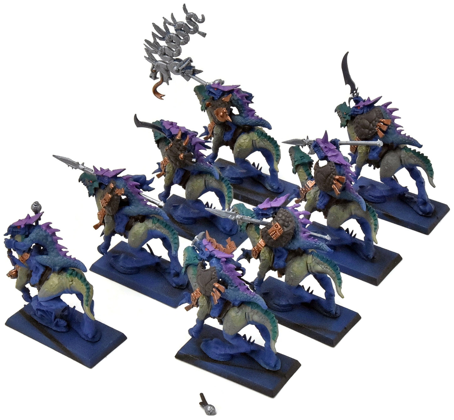 LIZARDMEN 8 Saurus Knights Cold-One #11 Fantasy