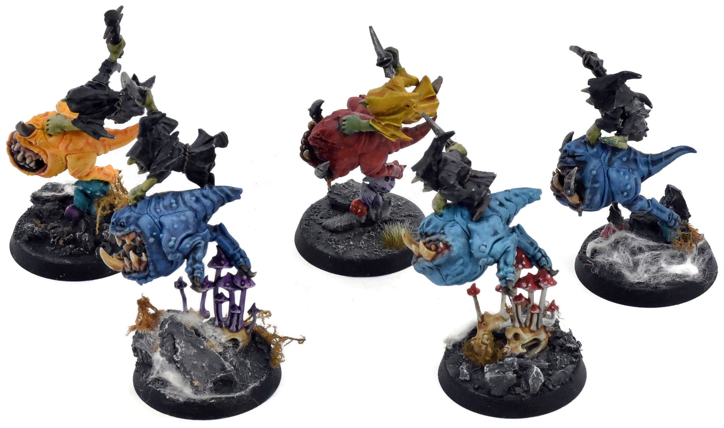 GLOOMSPITE GITZ 5 Squig Hoppers #3 WELL PAINTED Warhammer Sigmar