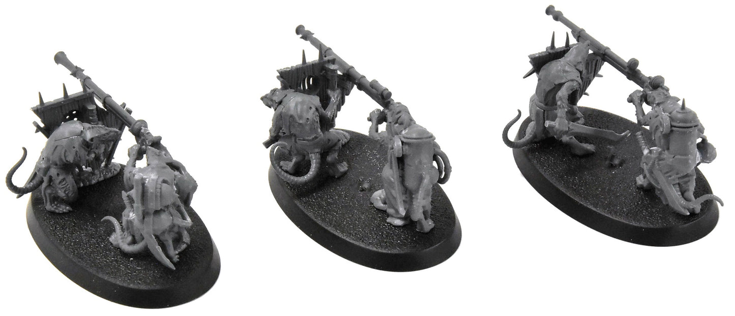 Skaven 3 Warplock Jezzails Warhammer Sigmar Assembled Skaventide 7235