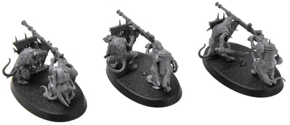 Skaven 3 Warplock Jezzails Warhammer Sigmar Assembled Skaventide 7235