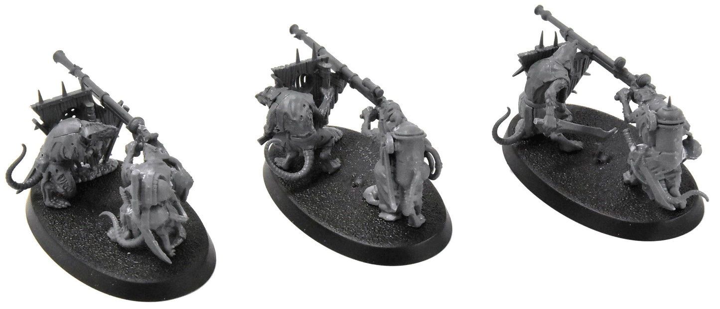 Skaven 3 Warplock Jezzails Warhammer Sigmar Assembled Skaventide 7235