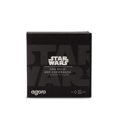 AGORO Star Wars Allies - Han Solo & Chewbacca 1oz Silver Medallion