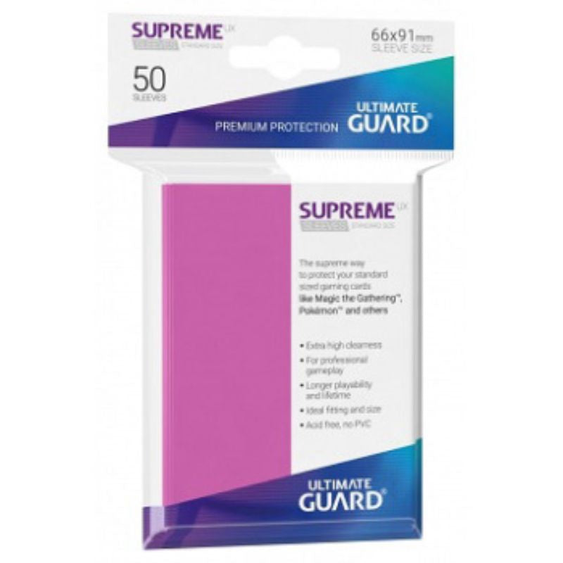 Ultimate Guard Sleeves Supreme Ux Pink 50Ct