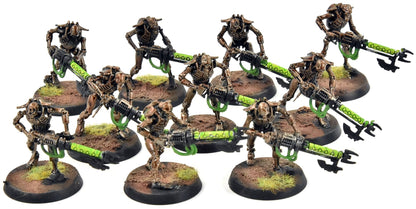 NECRONS 10 Warriors #1  Warhammer 40K WELL PAINTED
