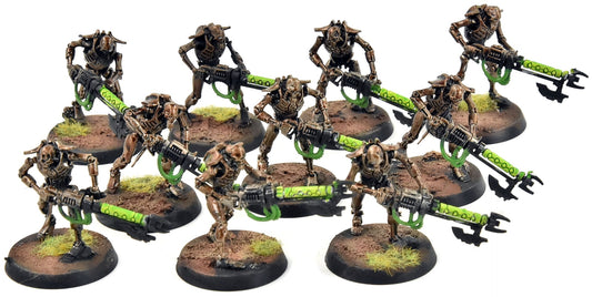 NECRONS 10 Warriors #1  Warhammer 40K WELL PAINTED