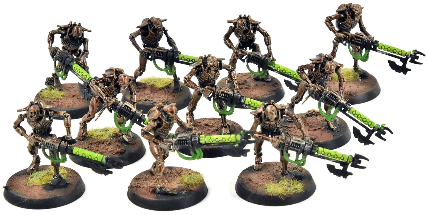 NECRONS 10 Warriors #1  Warhammer 40K WELL PAINTED
