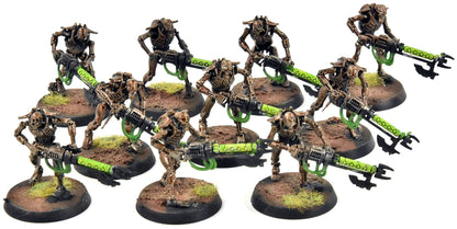 NECRONS 10 Warriors #1  Warhammer 40K WELL PAINTED