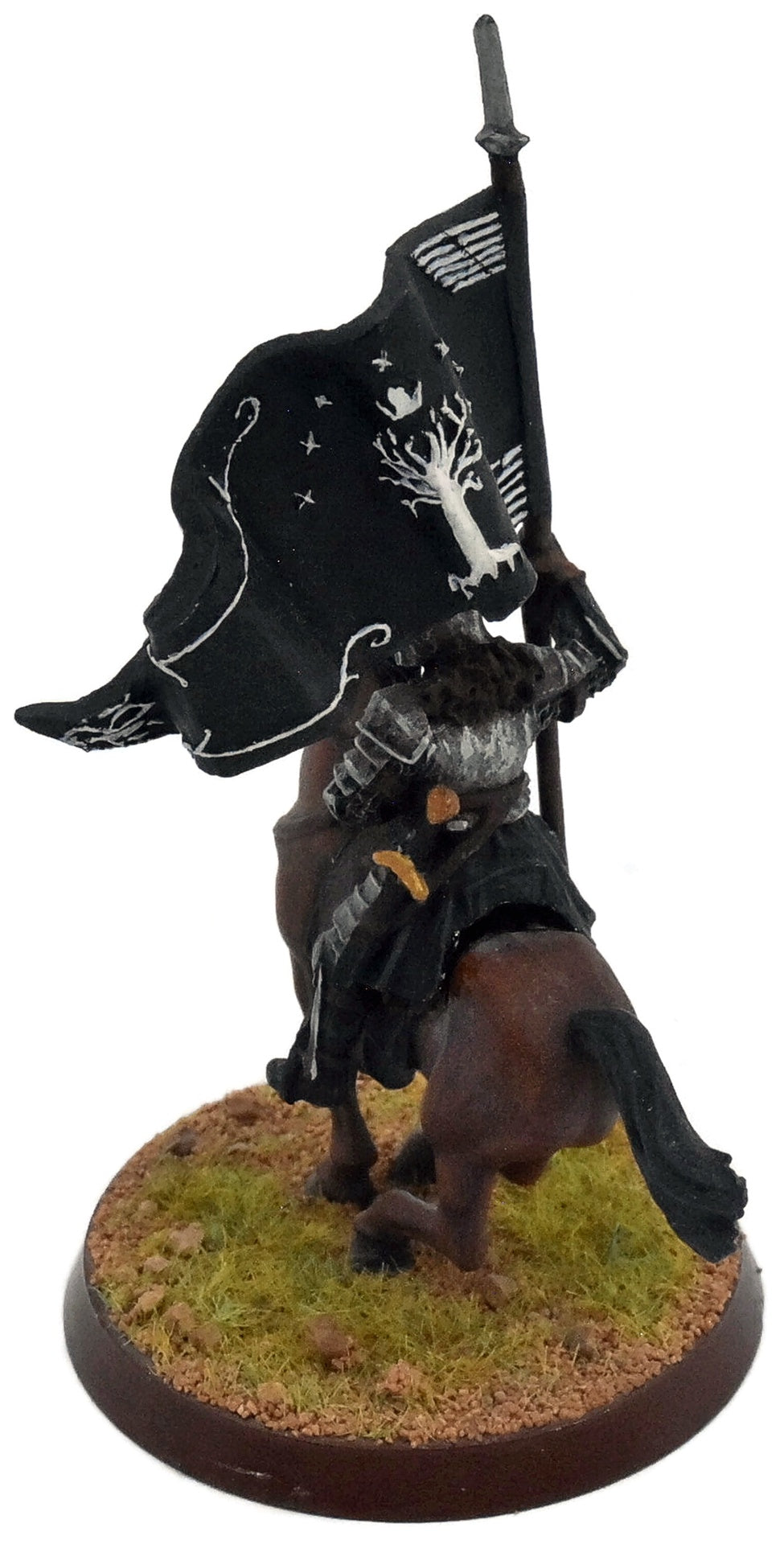 LOTR Banner Bearer Mounted Minas Tirith #1 METAL