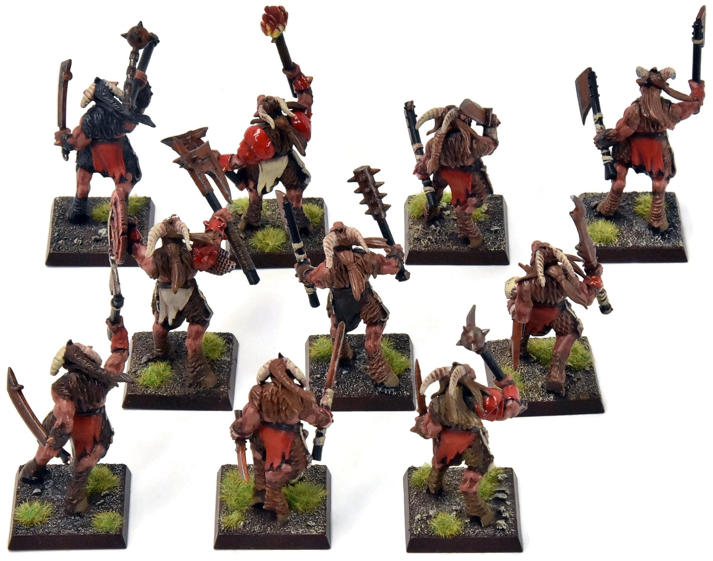 BEASTMEN 10 Gors #8 PRO-PAINTED Fantasy