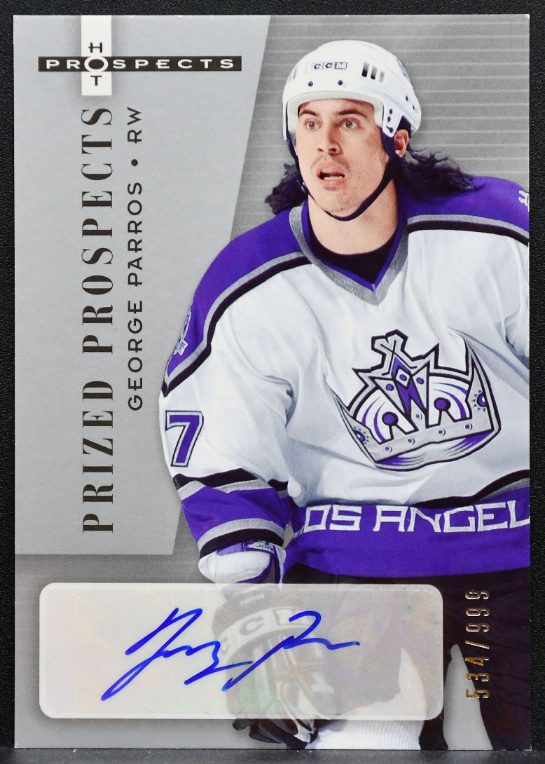 2005-06 Fleer Hot Prospects Prized Auto George Parros Kings RC Auto 534/999 2275