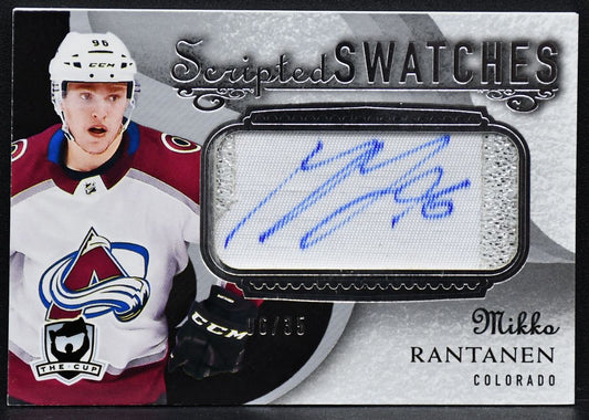 2018-19 UD The Cup Scripted Swatches Mikko Rantanen SW-MR Auto 06/35 Patch