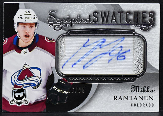 2018-19 UD The Cup Scripted Swatches Mikko Rantanen SW-MR Auto 06/35 Patch