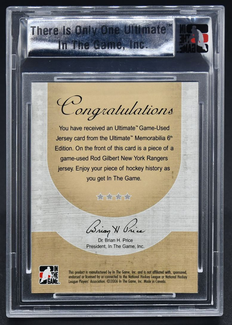 2005-06 ITG 6th Ultimate Game-Used Jersey Rod Gilbert 15/25 Jersey