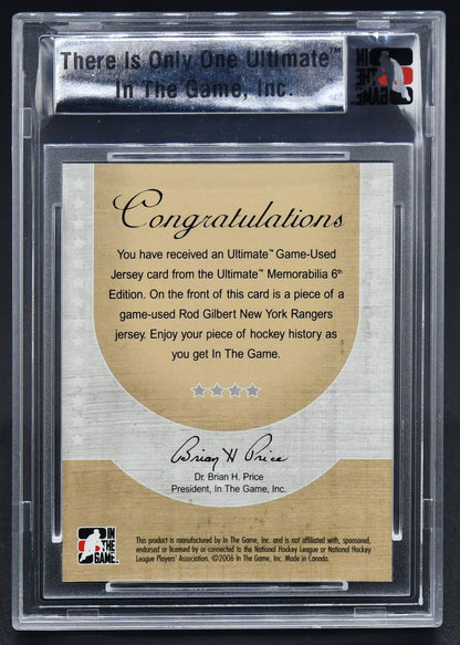 2005-06 ITG 6th Ultimate Game-Used Jersey Rod Gilbert 15/25 Jersey