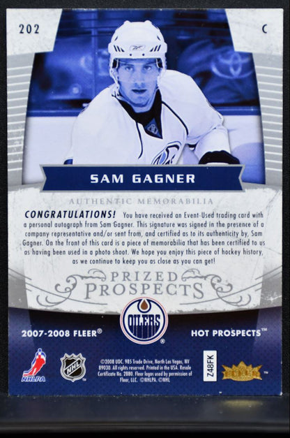 2007-08 Fleer Hot Prospects Prized Auto Patch Gagner RC Auto 376/399 Patch 6682