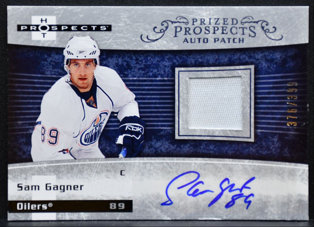 2007-08 Fleer Hot Prospects Prized Auto Patch Gagner RC Auto 376/399 Patch 6682