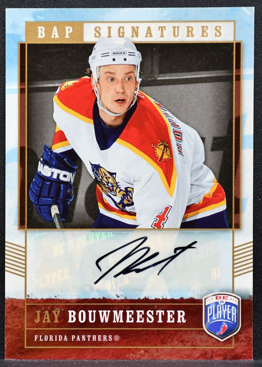 2006-07 Be A Player Signatures Jay Bouwmeester JB Florida Panthers Auto 0934