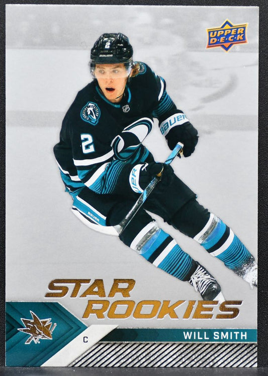 2024-25 Upper Deck NHL Star Rookies Will Smith 14 San Jose Sharks RC 8823