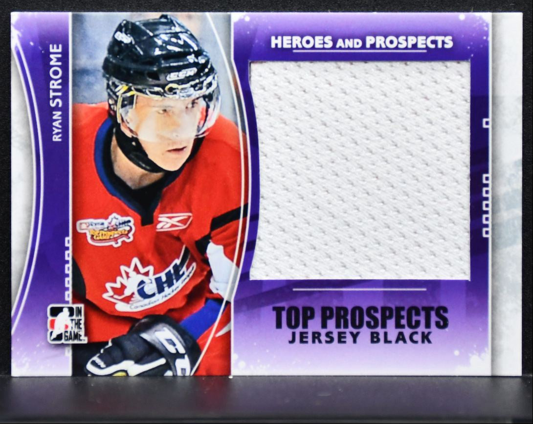 2011-12 In The Game Heroes and Prospects Top Black Ryan Strome Jersey 1052