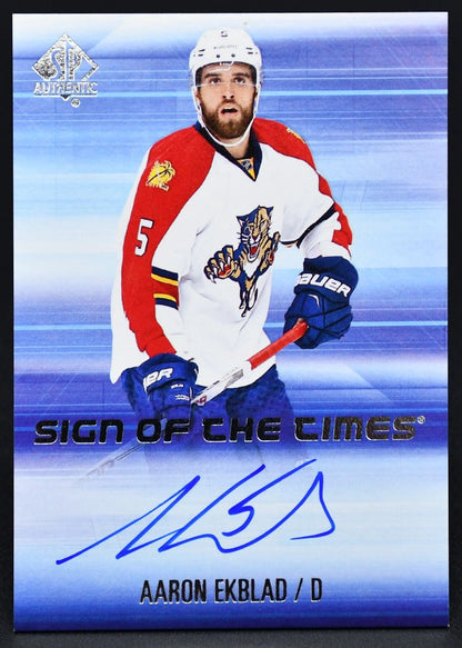 2015-16 SP Authentic Sign of the Times Aaron Ekblad SOTT-AE Auto