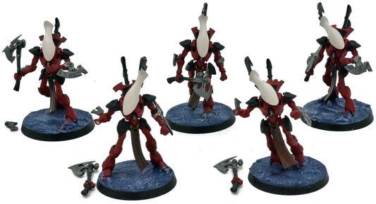 Aeldari 5 Wraithblades #1 WELL PAINTED Warhammer 40K