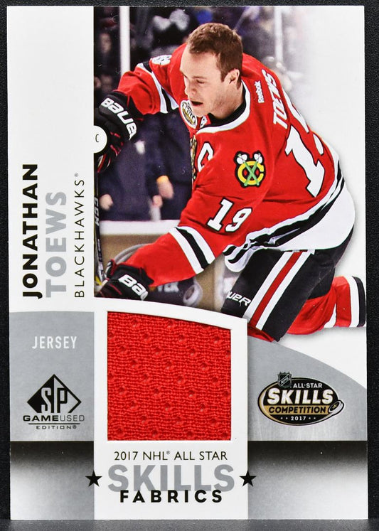 2017-18 SP Game Used 2017 NHL All-Star Skills Fabrics Jonathan Toews Jersey 9491