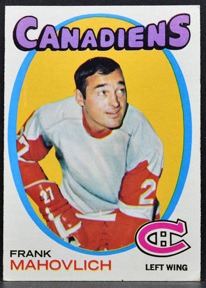 1971-72 Topps Frank Mahovlich 105 Montreal Canadiens 8939