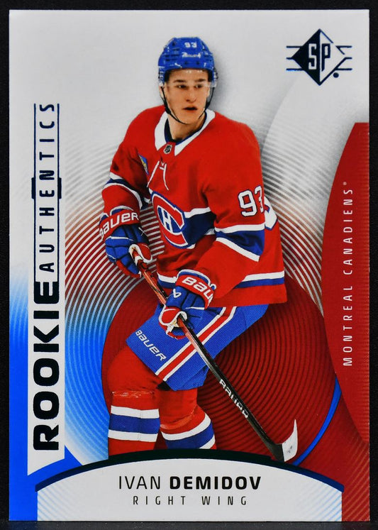 2025-26 SP Rookie Authentics Blue Ivan Demidov 137 Montreal Canadiens Auto 5118