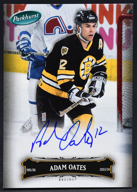 2006-07 UD Parkhurst Auto Adam Oates 85 Auto