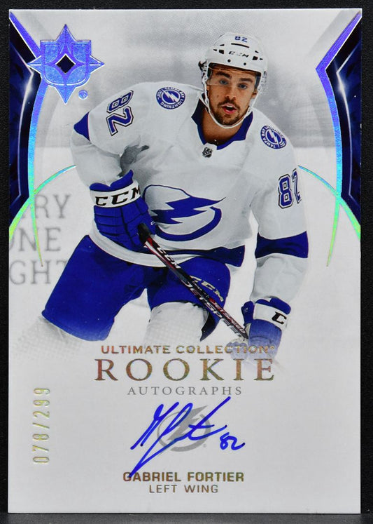 2021-22 UD Ultimate Collection Rookie Auto Gabriel Fortier RC Auto 7279