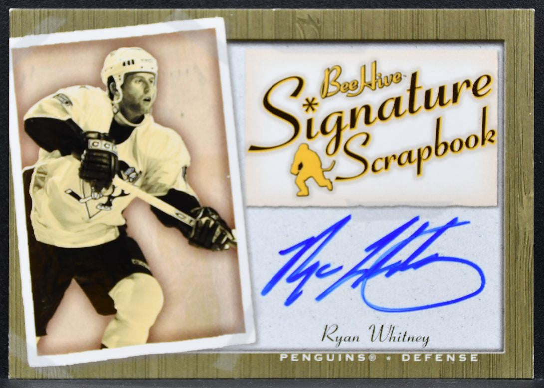 2006-07 Upper Deck Beehive Scrapbook Whitney SS-RW Pittsburgh Penguins Auto 0904