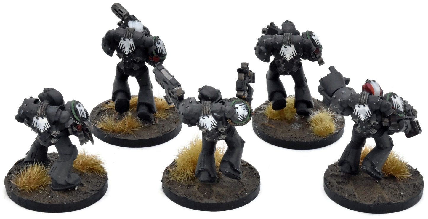SPACE MARINES Tactical Marines #1 WELL PAINTED Veterans 40K Raven Guard