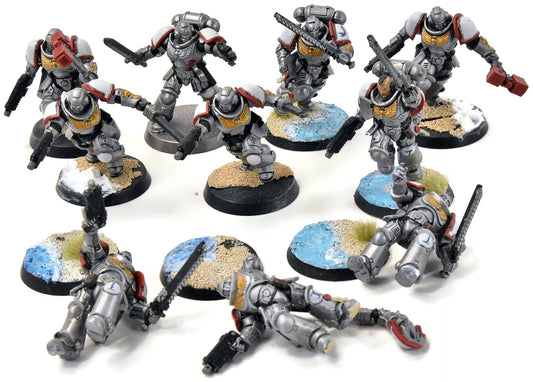 SPACE MARINES 10 Assault Intercessors #1 missing 4 back packs Warhammer 40K