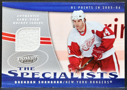 2006-07 UD Power Play The Specialists Brendan Shanahan S-BS Rangers Jersey 1427