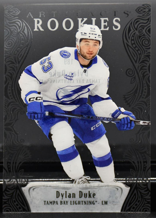 2025-26 UD Artifacts Clear Cut Rookies Dylan Duke 189 RC