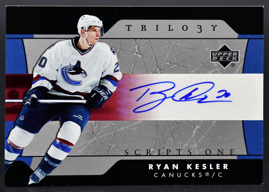 2005-06 UD Trilogy Script One Ryan Kesler SFS-RK Auto