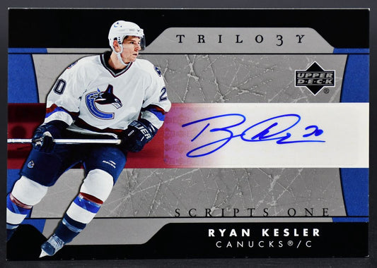 2005-06 UD Trilogy Script One Ryan Kesler SFS-RK Auto