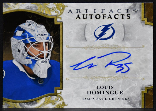 2019-20 Upper Deck Artifacts Auto Facts Louis Domingue A-LD Auto 3207