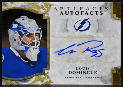 2019-20 Upper Deck Artifacts Auto Facts Louis Domingue A-LD Auto 3207