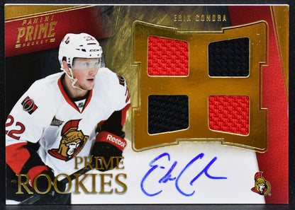 2011-12 Panini Prime RC Jersey Erik Condra 143 Senators RC Auto 006/199 6276