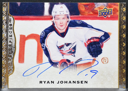 2014-15 Upper Deck Masterpieces Autographs Ryan Johansen Blue Jackets Auto 8597