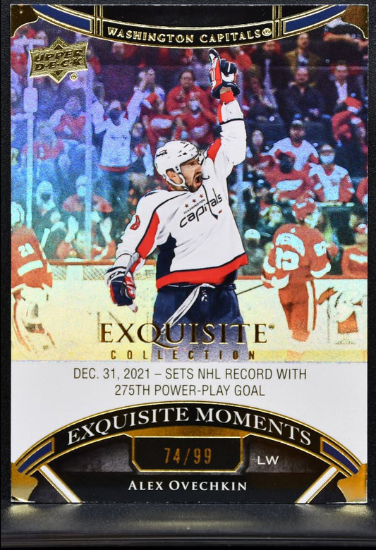 2022-23 UD Black Diamond Exquisite Moments Gold Ovechkin Capitals /99 0762