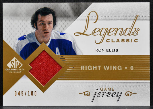 2007-08 SP Game Used Legends Classic Jersey Ron Ellis 049/100 Jersey 3193