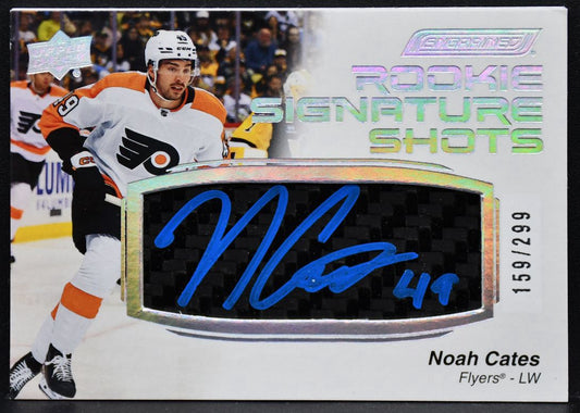2023-24 UD Engrained RC Signature Shots Cates Philadelphia Flyers /299 Stick 5075
