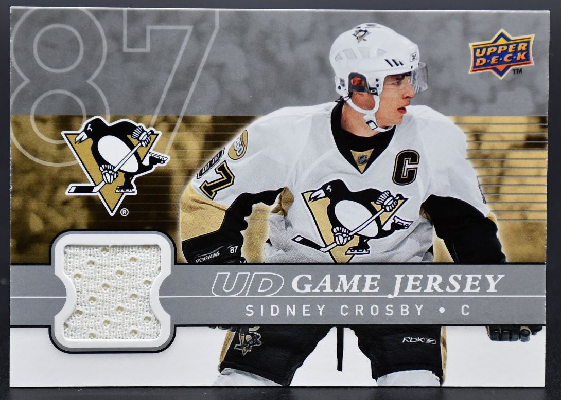 2008-09 UD Series 1 UD Game Jersey Sidney Crosby GJ-SC Jersey